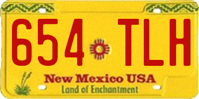 NM license plate 654TLH
