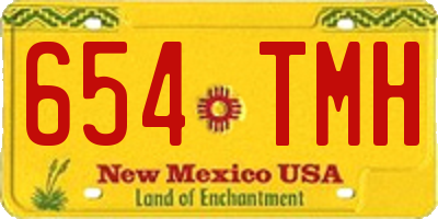 NM license plate 654TMH