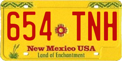 NM license plate 654TNH
