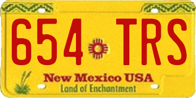 NM license plate 654TRS