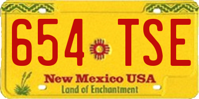 NM license plate 654TSE