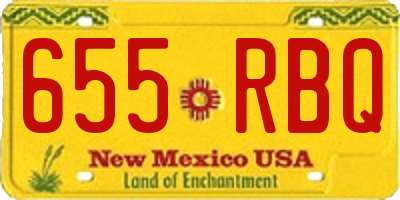 NM license plate 655RBQ