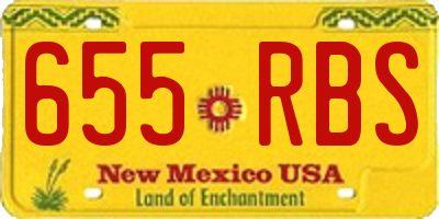NM license plate 655RBS