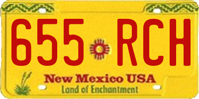 NM license plate 655RCH