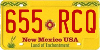 NM license plate 655RCQ