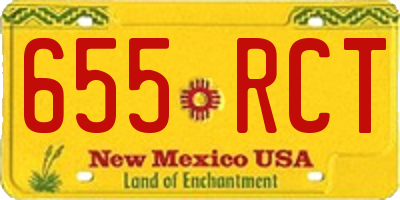 NM license plate 655RCT