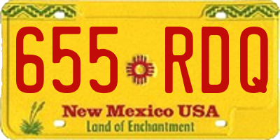 NM license plate 655RDQ