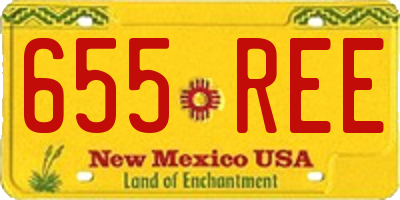 NM license plate 655REE