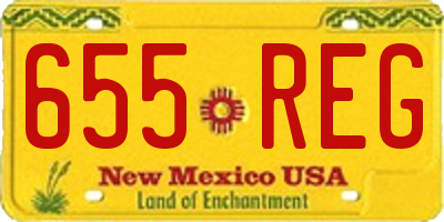 NM license plate 655REG