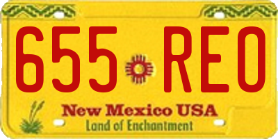 NM license plate 655REO