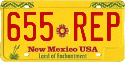 NM license plate 655REP