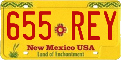 NM license plate 655REY