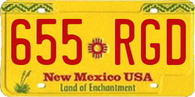 NM license plate 655RGD