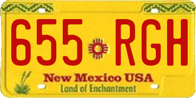 NM license plate 655RGH