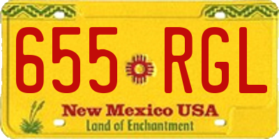 NM license plate 655RGL