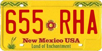 NM license plate 655RHA