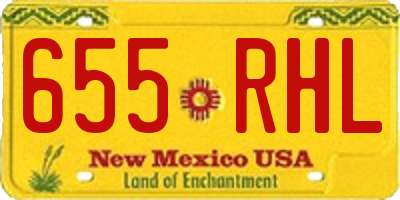 NM license plate 655RHL