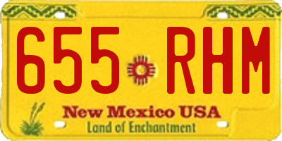 NM license plate 655RHM