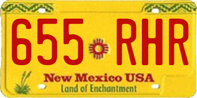 NM license plate 655RHR