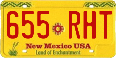 NM license plate 655RHT