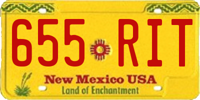 NM license plate 655RIT
