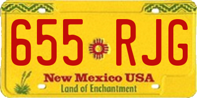 NM license plate 655RJG