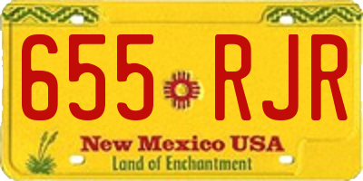 NM license plate 655RJR