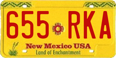 NM license plate 655RKA