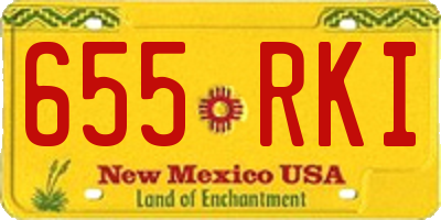 NM license plate 655RKI