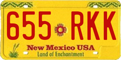 NM license plate 655RKK