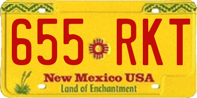 NM license plate 655RKT