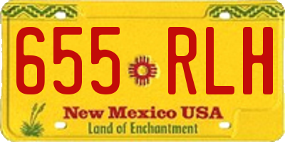 NM license plate 655RLH