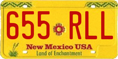 NM license plate 655RLL