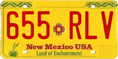 NM license plate 655RLV