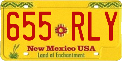 NM license plate 655RLY