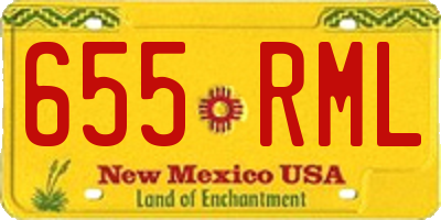 NM license plate 655RML