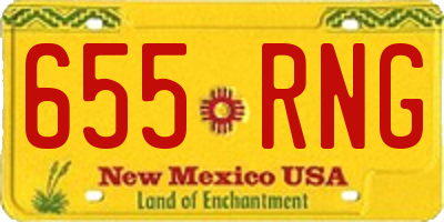 NM license plate 655RNG