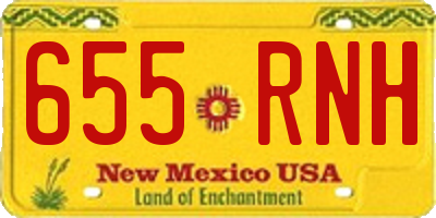 NM license plate 655RNH
