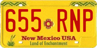 NM license plate 655RNP