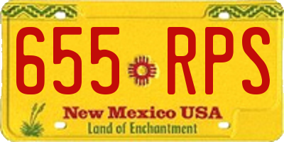 NM license plate 655RPS