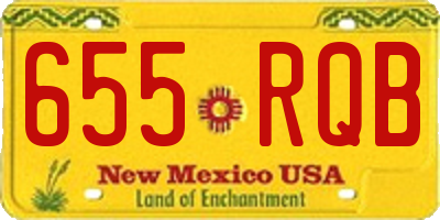 NM license plate 655RQB