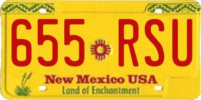 NM license plate 655RSU