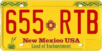 NM license plate 655RTB