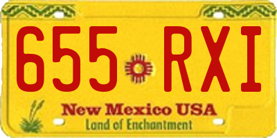 NM license plate 655RXI