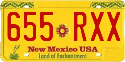 NM license plate 655RXX