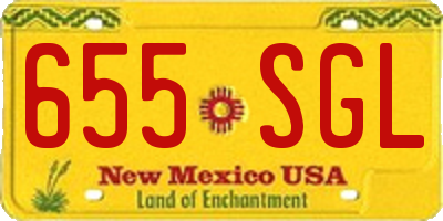 NM license plate 655SGL