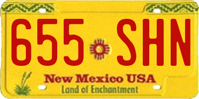 NM license plate 655SHN