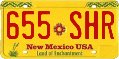 NM license plate 655SHR