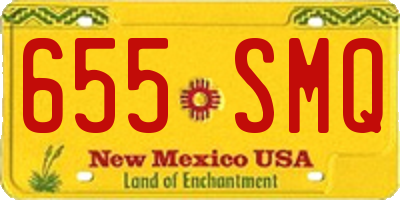 NM license plate 655SMQ