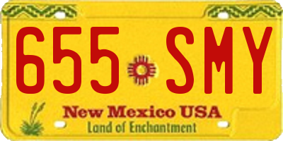 NM license plate 655SMY